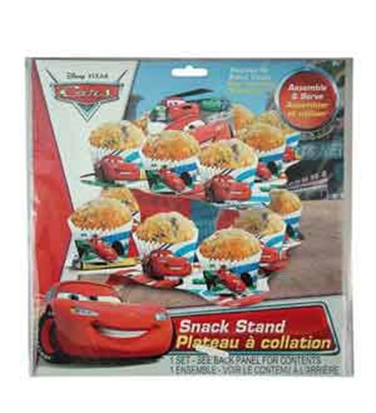 Puesto de bocadillos de 2 niveles de Disney Cars