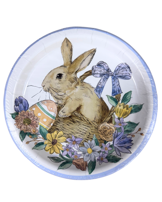Bunny Friends 9 inch Paper Plates 8ct