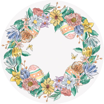 Bunny Friends Printed Round Paper Placemats 8ct