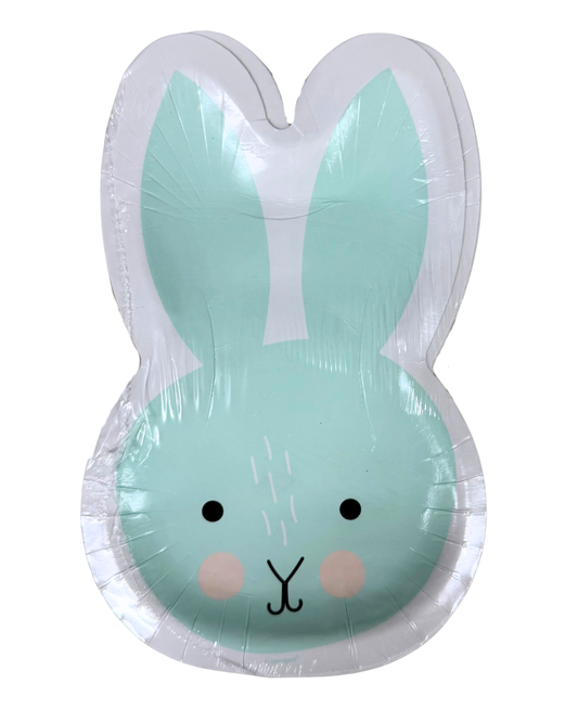 Playful Easter Bunny Shaped Shaped Plates