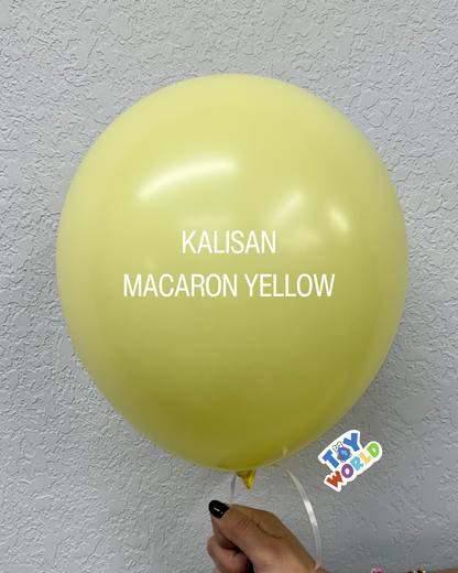 12 inch Kalisan Macaron Yellow 100ct