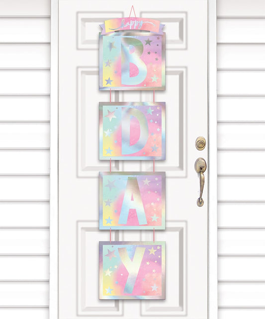 Luminous Vertical Door Decoration 1ct