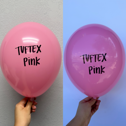 Globos de látex rosa Tuftex de 24 pulgadas, 25 unidades