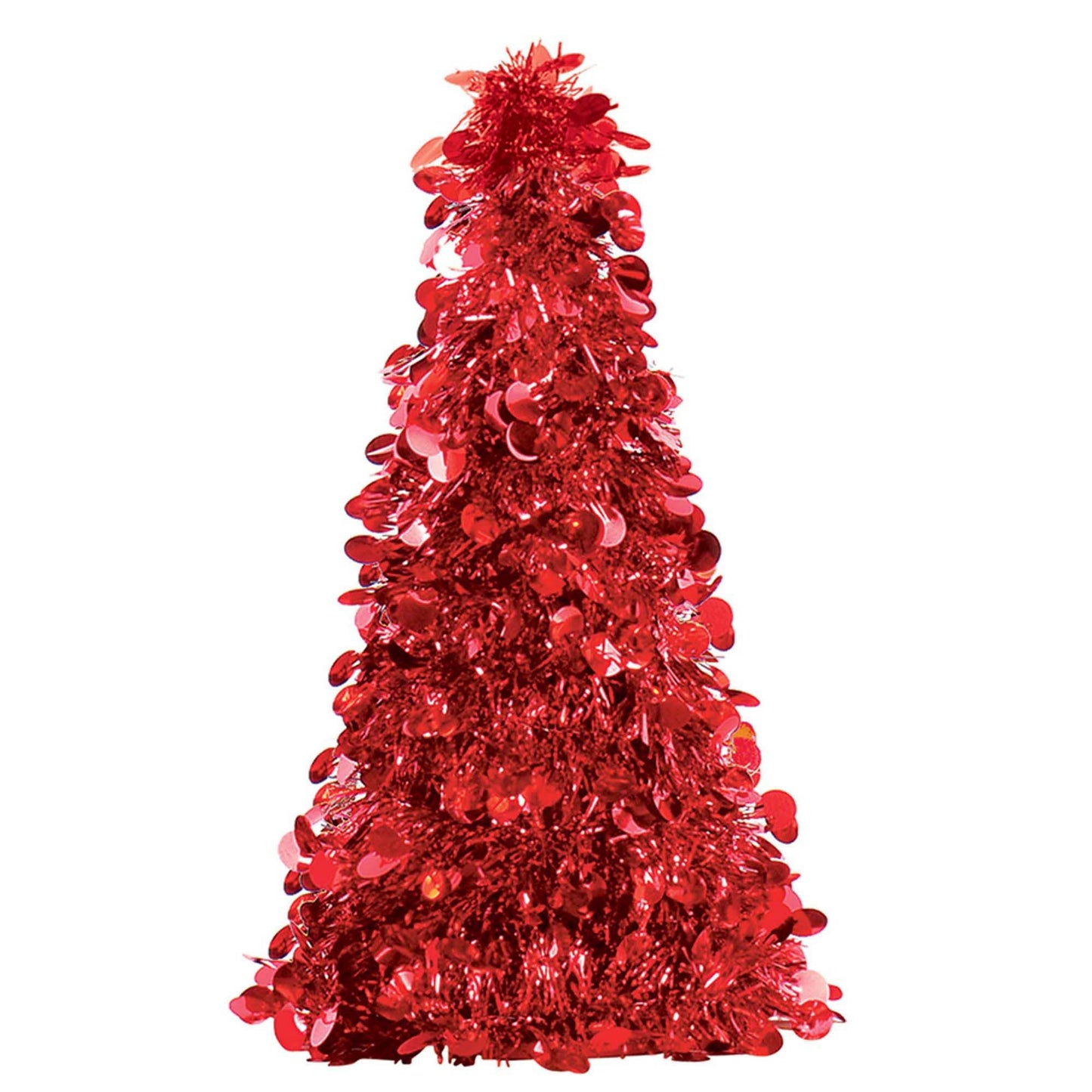 Christmas Tinsel Tree Small Red