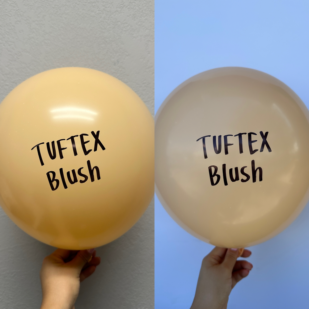 Globos de látex Tuftex Blush de 24 pulgadas, 25 unidades