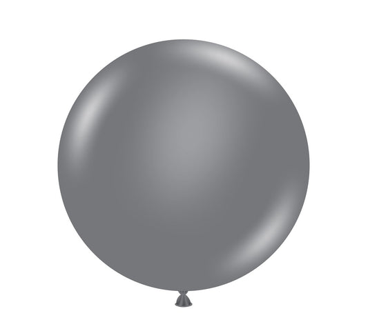 Tuftex Gray Smoke 24 inch Latex Balloons 25ct