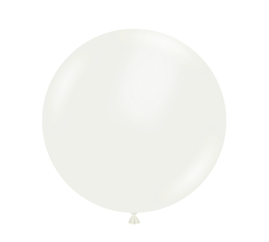 Tuftex White 24 inch Latex Balloons 1ct