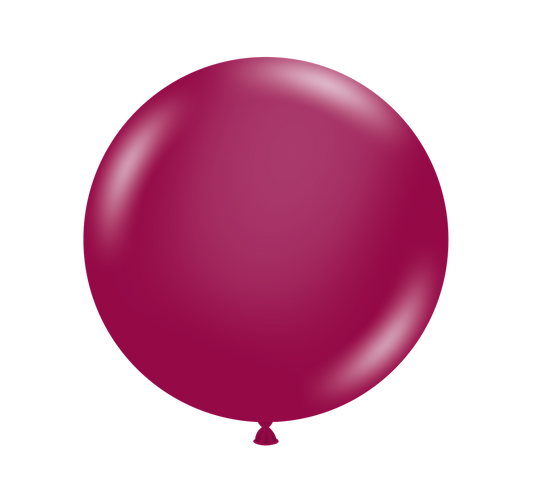 Tuftex Crystal Burgundy 24 inch Latex Balloons 1ct