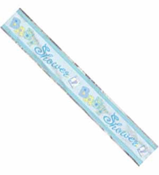 Baby Blue Stitching Foil Banner 12ft