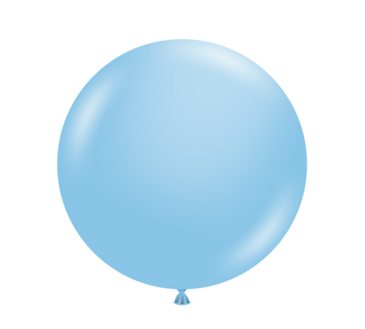 Tuftex Baby Blue 24 inch Latex Balloons 1ct