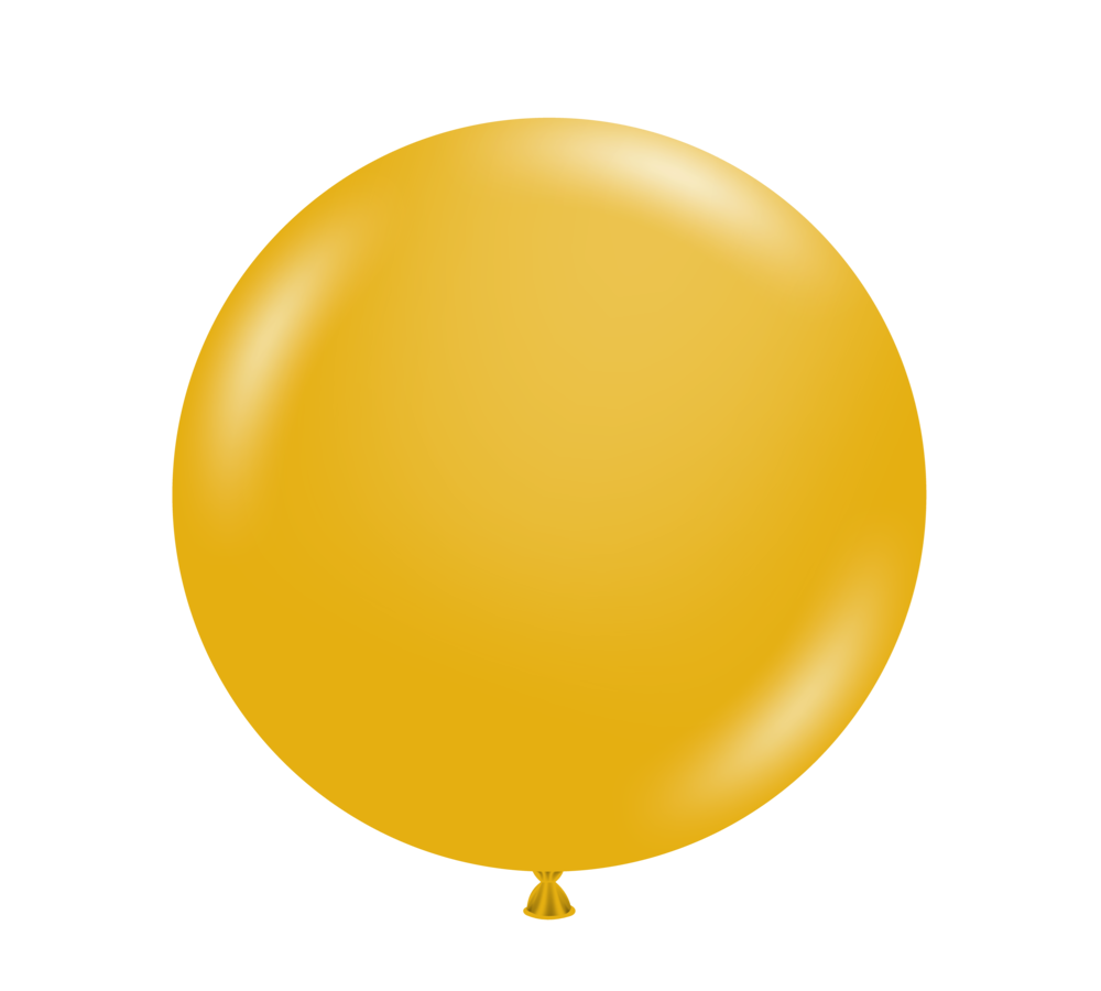 Tuftex Mustard 24 inch Latex Balloons 1ct