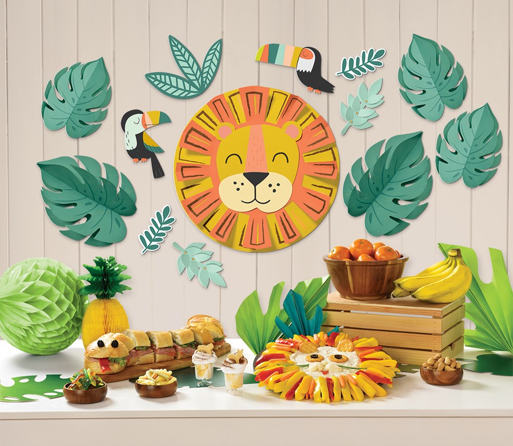 Consigue el kit de decoración de pared Wild Birthday