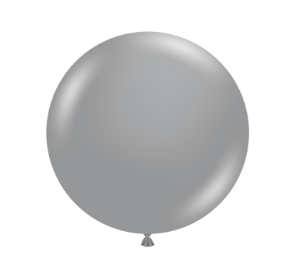 Tuftex Metallic Silver 24 inch Latex Balloons 1ct