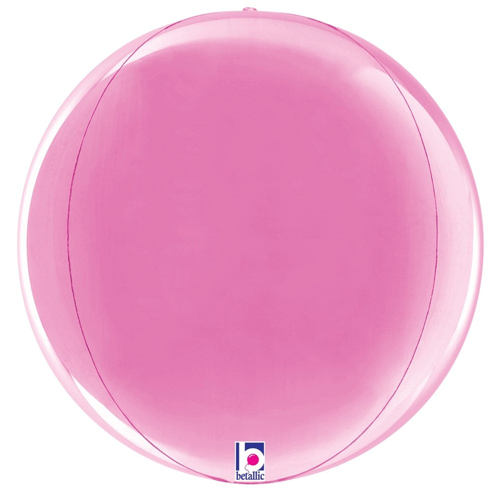 Betallic DimensionalsÃƒÂ¢Ã¢â€šÂ¬Ã…Â¡ÃƒÆ’Ã¢â‚¬ËœÃƒâ€šÃ‚Â¢ Fuchsia Globe 11 inch Multi-Sided Shaped Foil Balloon Packaged 1ct