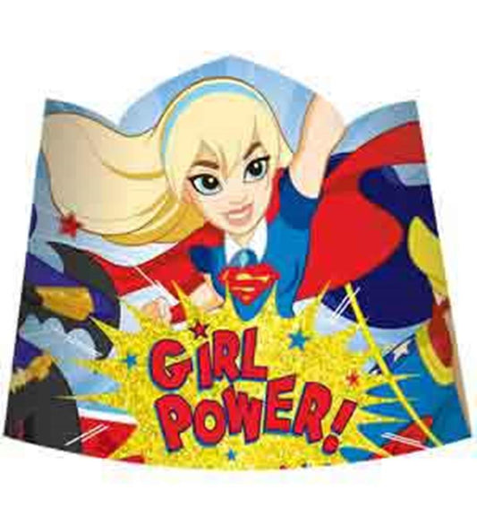 DC Super Hero Girls Paper Tiara 8ct