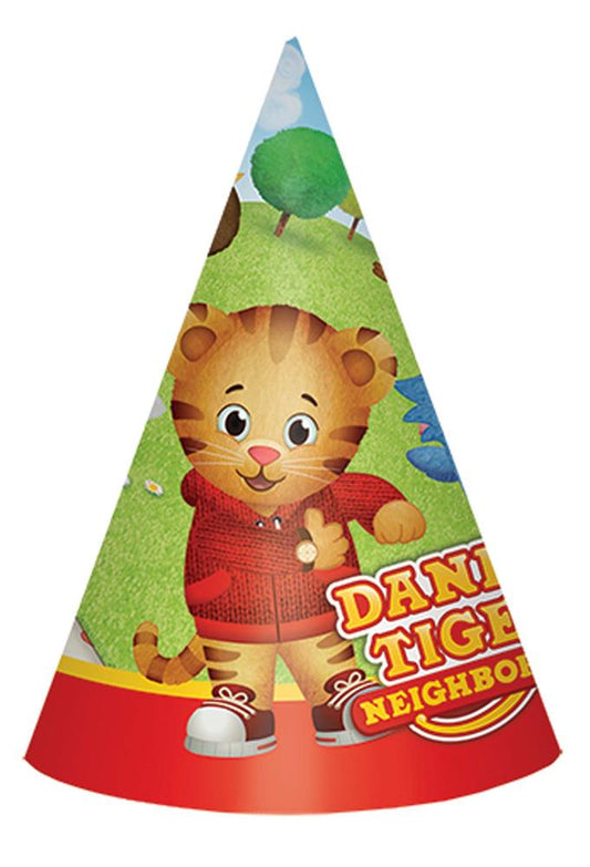 Daniel Tiger Neighborhood Cone Hat 8ct