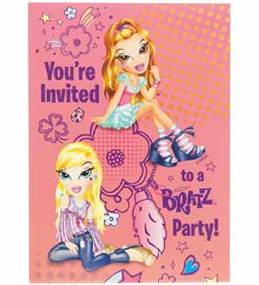 Bratz L y C Invitación 8ct