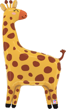 Betallic Jungle Giraffe 41 inch Shaped Foil Balloon Packaged 1ct