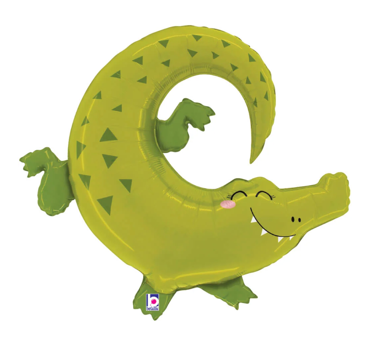 Betallic Jungle Alligator 34 inch Shaped Foil Balloon Packaged 1ct