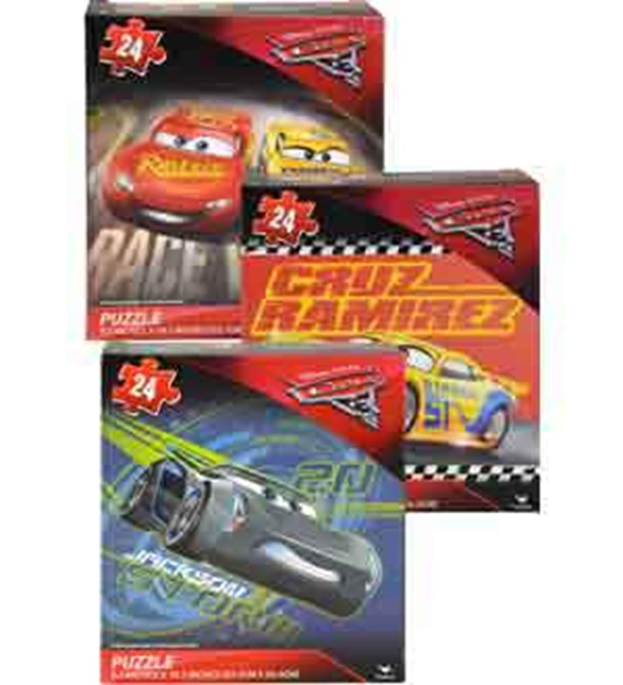 Disney Cars 3 Rompecabezas 24pc 6.5x5.5x1.50