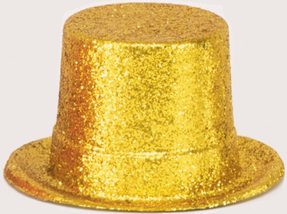 Sombrero de copa Glitz and Glam Glitter - dorado