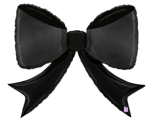 Betallic Black Bow 41 inch Foil Shape Packaged 1ct
