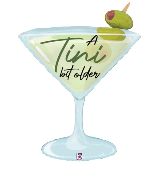 Betallic Classic Tini Bit Older Martini 35 inch Foil Shape Packaged 1ct
