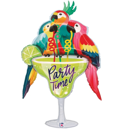 Betallic Party Time Parrots 44 inch Foil Shape Packaged 1ct