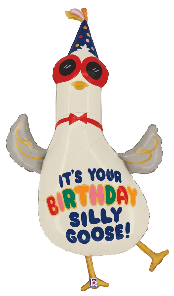 Betallic Silly Goose Birthday 42 inch Foil Shape Packaged 1ct