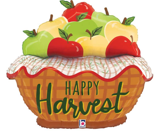 Betallic Harvest Apples 25 inch Shaped Foil Balloon 1ct