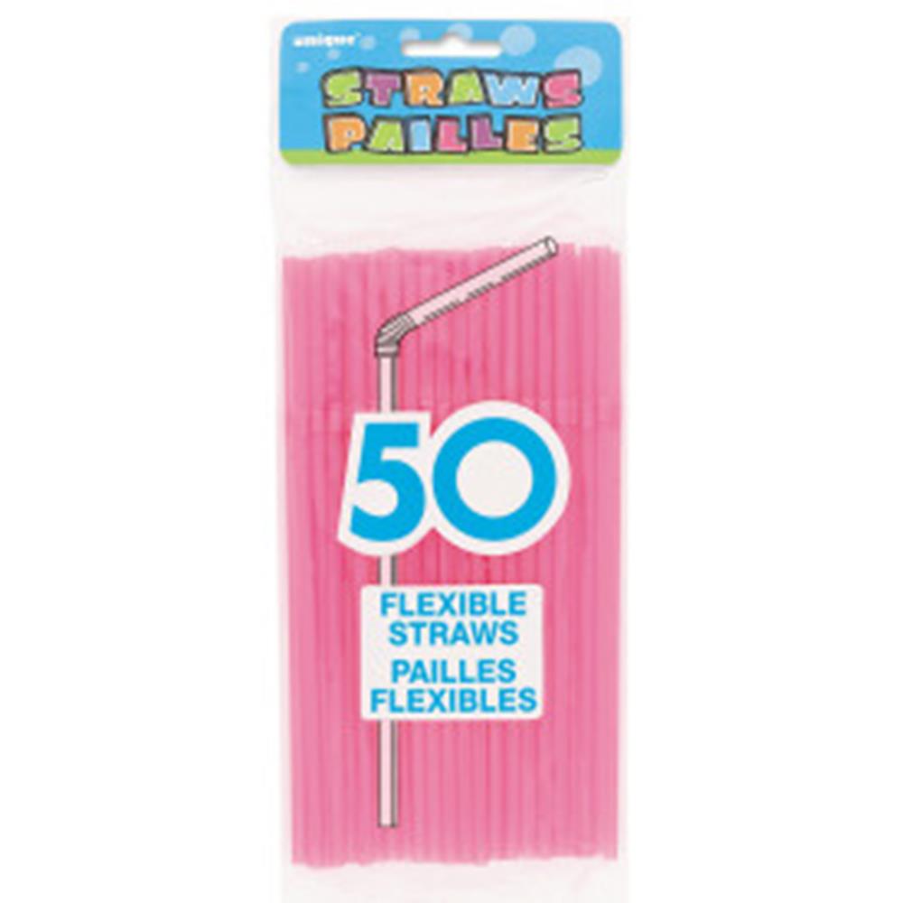 Pajita Neon Flex 50ct - Surtido