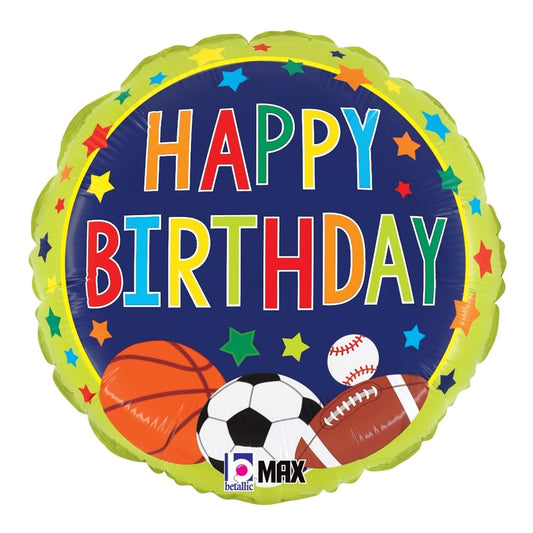 Betallic Multi-Sports Birthday 18 inch MAX Float 1ct