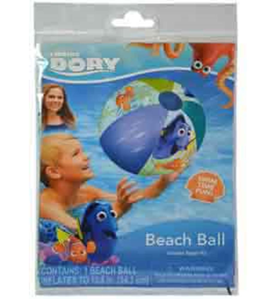 20-inch inflatable Finding Dory beach ball with colorful ocean character graphics.