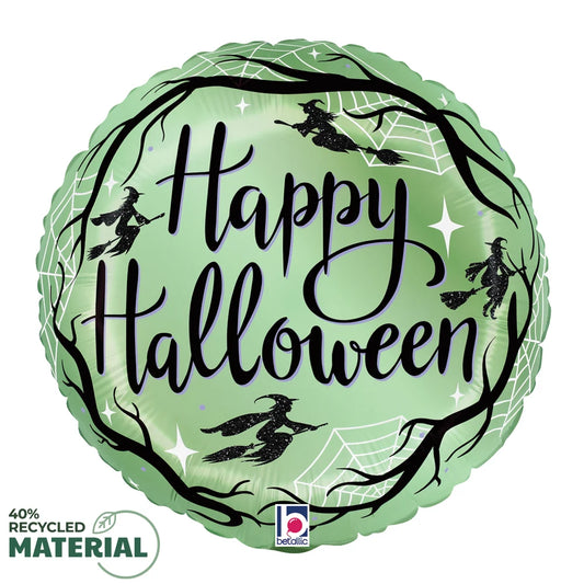 Betallic Witchy Halloween 18 inch Round Foil Balloon 1ct