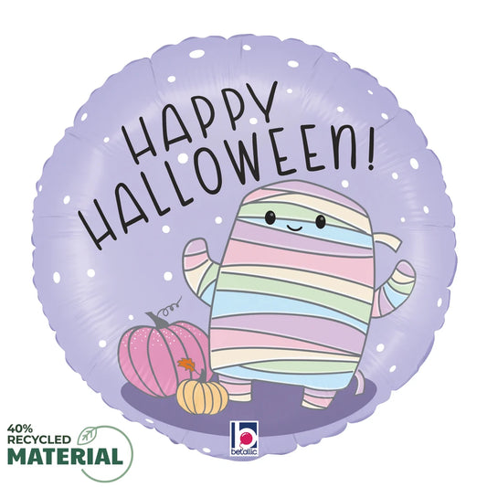 Betallic Pastel Halloween 18 inch Round Foil Balloon 1ct