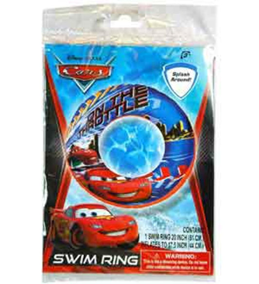 Anillo de natación inflable de 20 pulgadas de Disney Cars