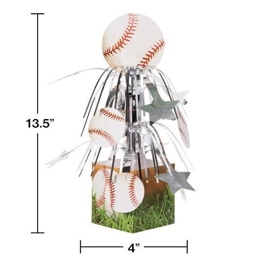 Centro de mesa de béisbol para fanáticos de los deportes