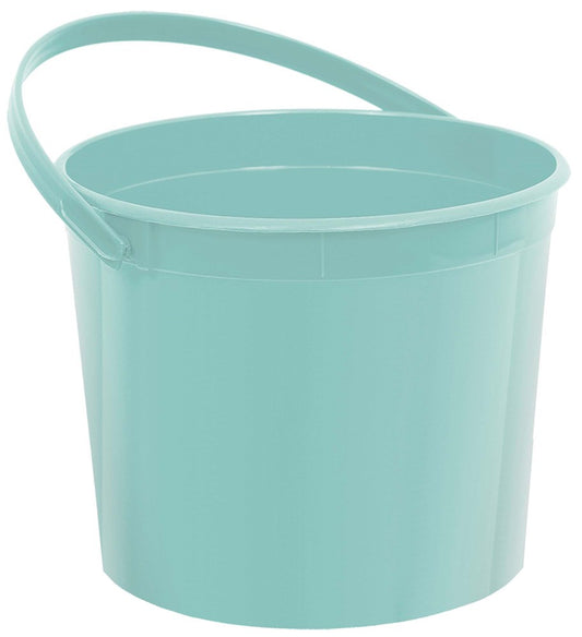 Plastic Bucket Robins Egg Blue 1ct 6inch D x 4.5 H