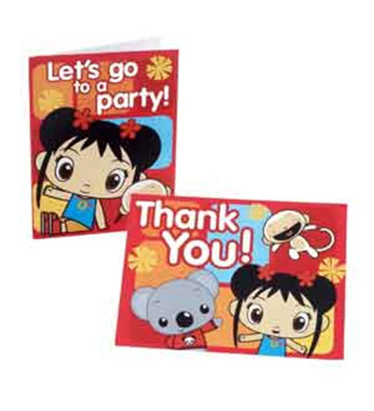 Ni Hao Kai-Lan Invite and Thank You 8ct