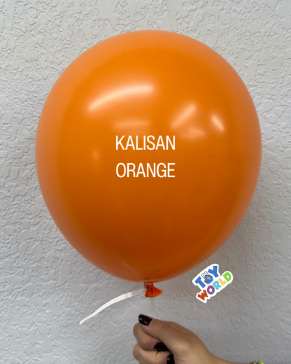 Globos de látex naranjas estándar Kalisan de 5 pulgadas, 100 unidades