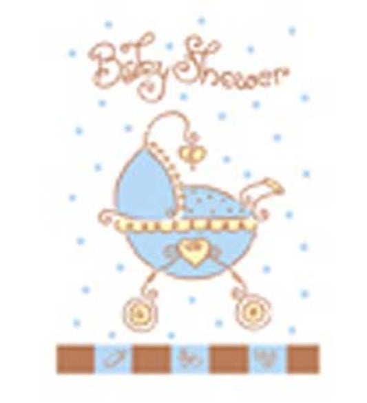 Baby Joy Blue Invitation 8ct