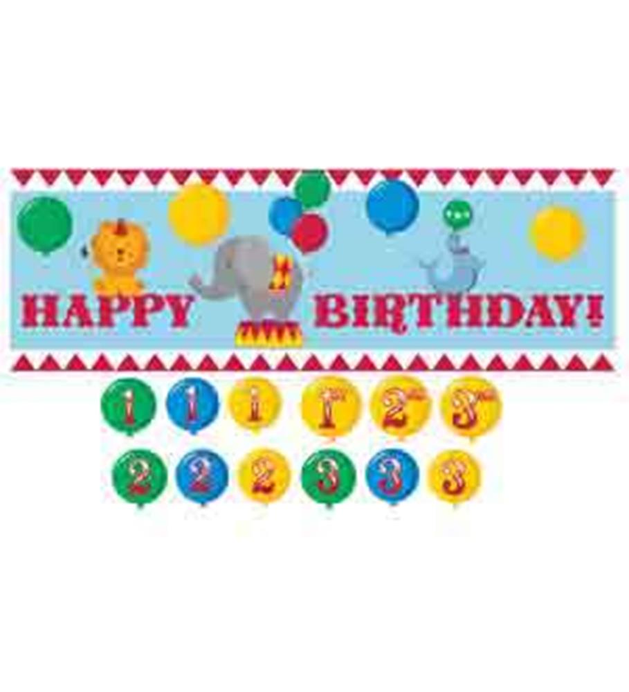 Circus Time Giant Party Banner 20x60