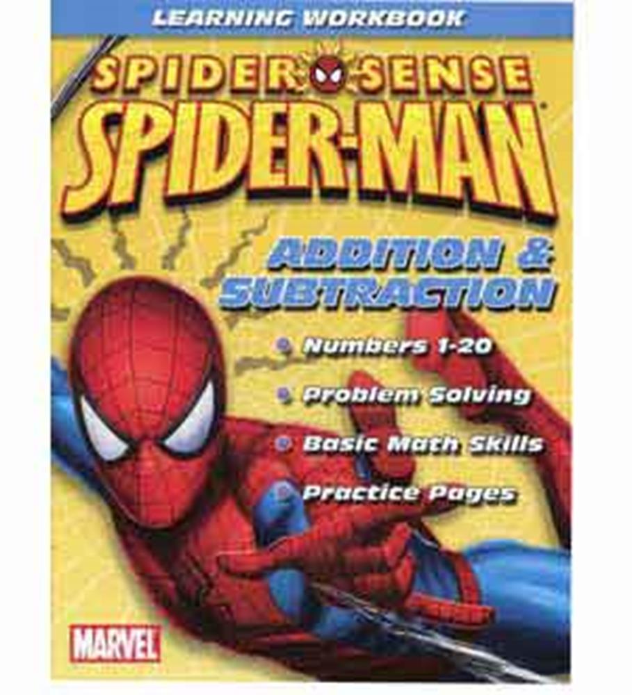 Libro de trabajo de Spiderman: sumas y restas