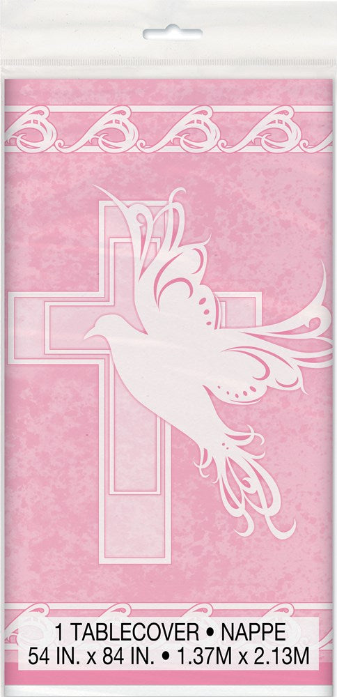 Dove Cross PinkTablecover