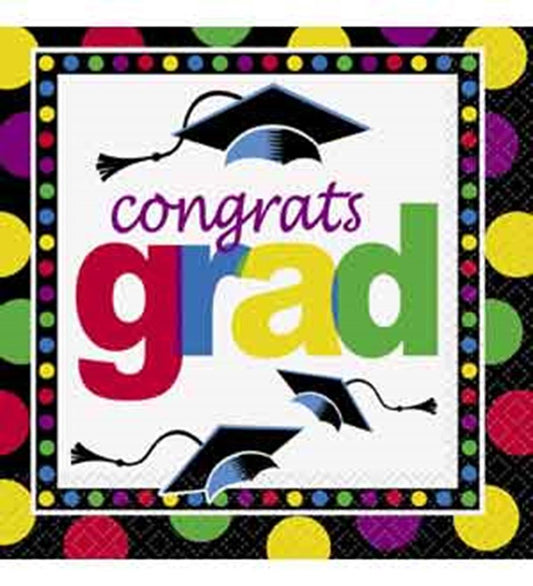 Grad Spark Napkin (L) 16ct