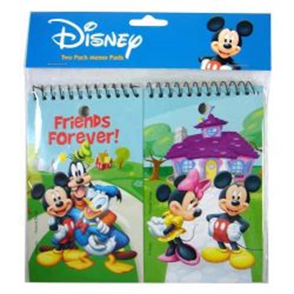 Mickey and Minnie Memo Pad 3x5 2ct