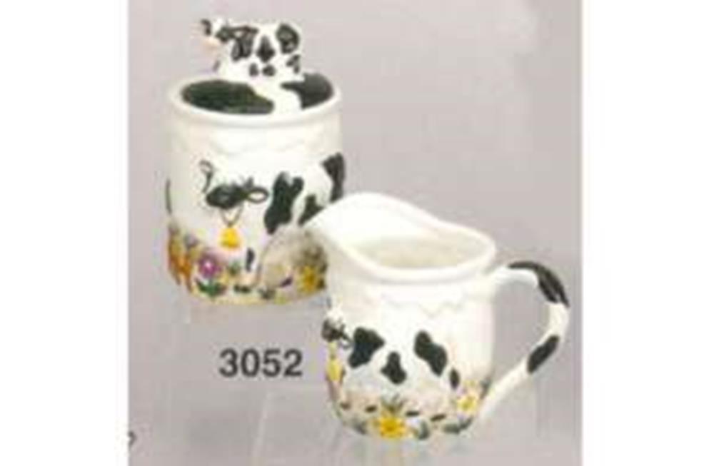 Cow Sugar and Creamer Set