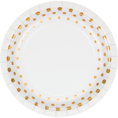 Brillo y brillo chapado en oro (S) 8 ct