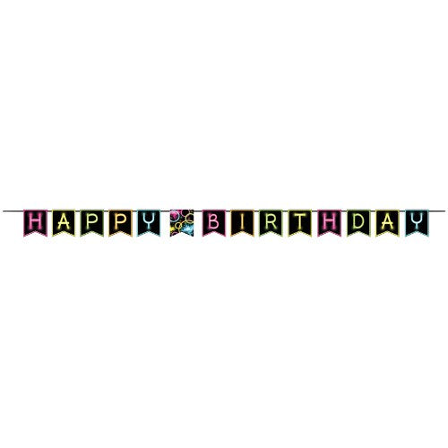 Glow Party Ribbon Banner