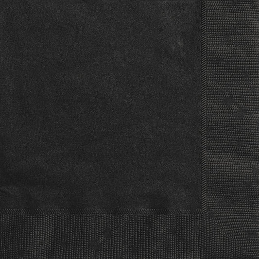 Midnight Black Napkin Lunch 20ct